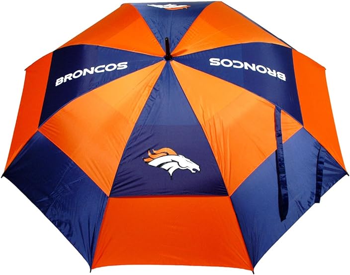 Team Golf NFL 62" Golf Umbrella with Protective Sheath, Double Canopy Wind Protection Design, Auto Open Button