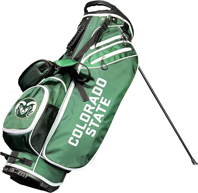 Team Golf NCAA Team Golf NCAA Birdie Stand Golf Bag, Lightweight, 14-Way Club Divider, Spring Action Stand, Insulated Cooler Pocket, Velcro Glove and Umbrella Holder & Padded Handles