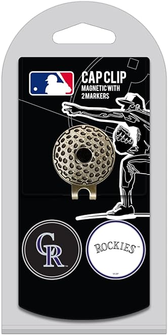 Team Golf MLB Unisex-Adult Cap Clip with 2 Golf Ball Markers
