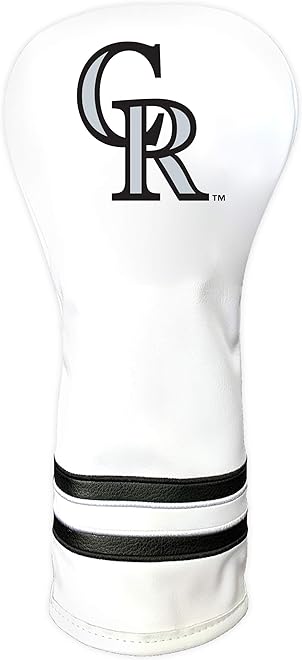 Team Golf MLB White Vintage Fairway Golf Club Headcover, Form Fitting Design, Retro Design & Superb Quality
