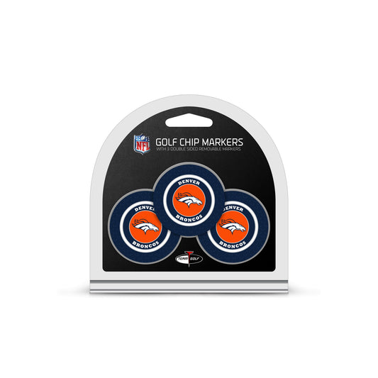 Team Golf NFL Poker Chip Size with Pop Out Smaller Double-Sided Enamel Markers