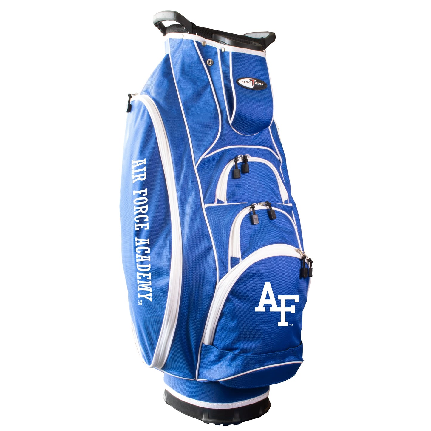 Team Golf NCAA AIR Force Academy Albatross Golf Bag Lightweight, 10-Way Club Divider, Spring Action Stand, Insulated Cooler Pocket, Velcro Glove and Umbrella Holder & Lift Assist Handles