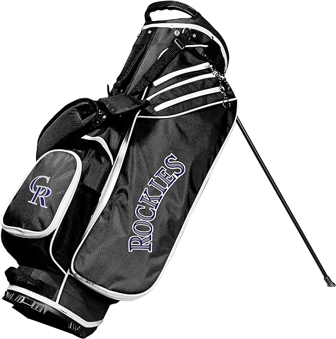 Team Golf MLB Team Golf MLB Birdie Stand Golf Bag, Lightweight, 14-Way Club Divider, Spring Action Stand, Insulated Cooler Pocket, Velcro Glove and Umbrella Holder & Padded Handles