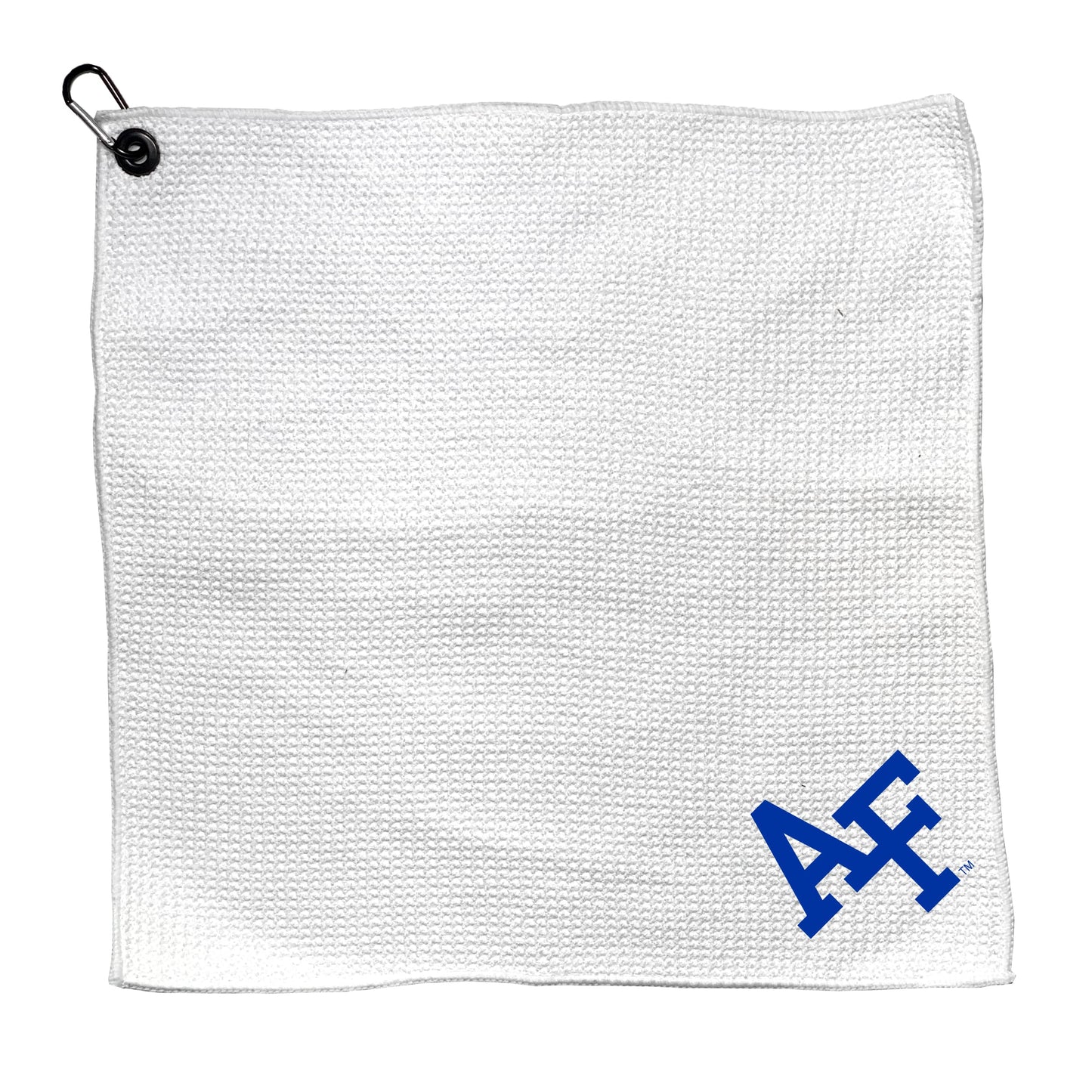 Team Golf NCAA NCAA Microfiber Towel - 15" X 15" (White) with Carabiner Clip, Premium Microfiber with Deep Waffle Pockets- Superior Water Absorption and Quick Dry Golf Cleaning Towel